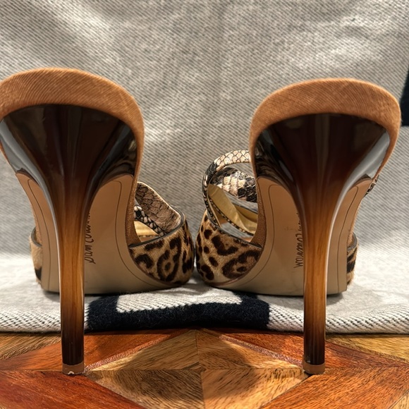 Sam Edelman Snake and Leopard Brahma Heels size 8 - Picture 5 of 8